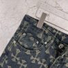 Chrome Hearts CH Full Print Jacquard Flared Denim Jeans