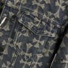 Chrome Hearts CH Full Print Jacquard Denim Jacket Coat