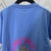 Chrome Hearts FW25 Printed Round-Neck Short-Sleeve T-Shirt Unisex Blue