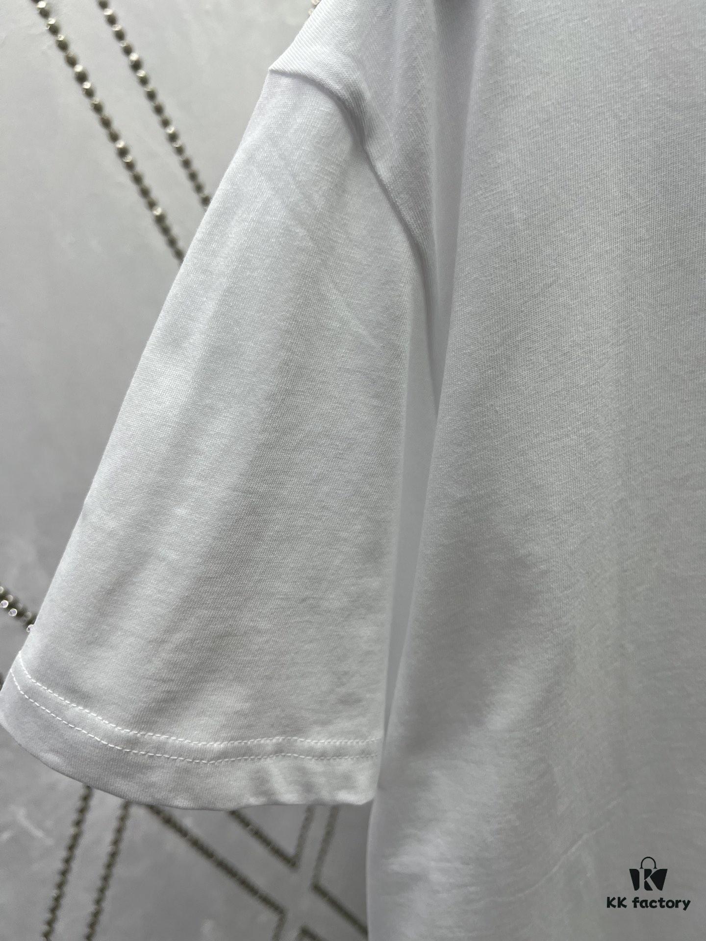 Chrome Hearts Short Sleeve T-Shirt with Neckline Sanskrit Logo Unisex