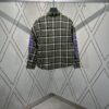 Chrome Hearts 2025 Spring/Summer New Cross Sanskrit Print Plaid Shirt Jacket with Quilted Lining, Unisex Style