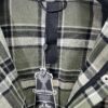 Chrome Hearts 2025 Spring/Summer New Cross Sanskrit Print Plaid Shirt Jacket with Quilted Lining, Unisex Style