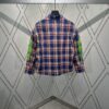 Chrome Hearts 2025 Spring/Summer New Cross Sanskrit Print Plaid Shirt Jacket with Padding Unisex