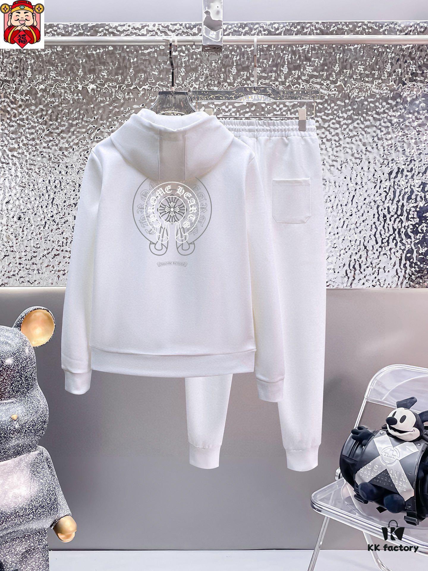 ChampionHearts (Croxxheart) Plus-Size Men's Fashion Knitwear Set – 2025 New Arrival Premium Hooded Cardigan & Pants Set, Crafted from 100% Natural High-Quality Roman Cotton, Comfortable and Elegant, Original Hardware, Size M to 5XL (Fits up to 220 lbs)