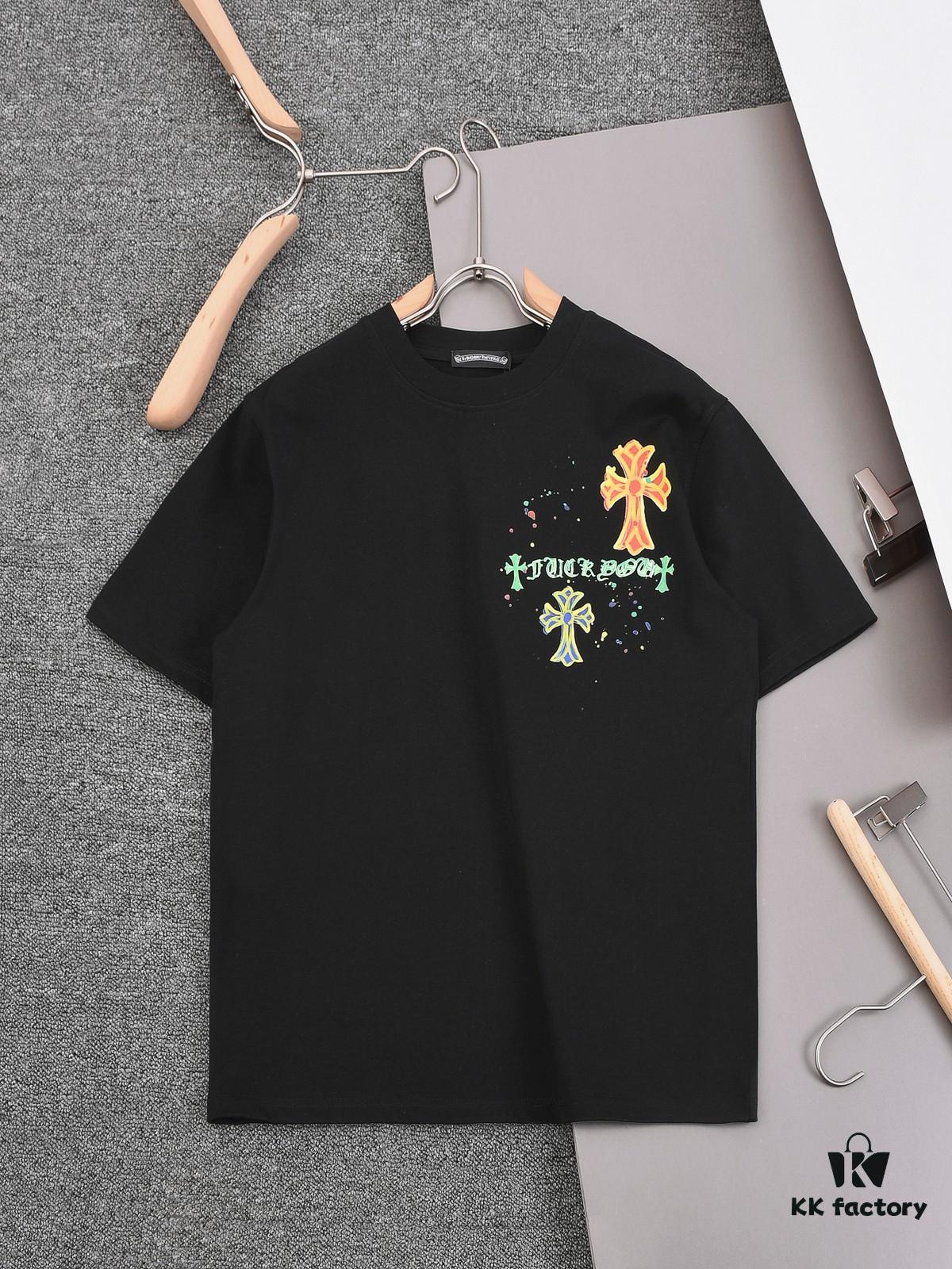 New Arrival 25S Chrome Hearts Digital Print T-Shirt, Premium Washed Cotton Fabric, Unisex Loose Fit Fashion Streetwear