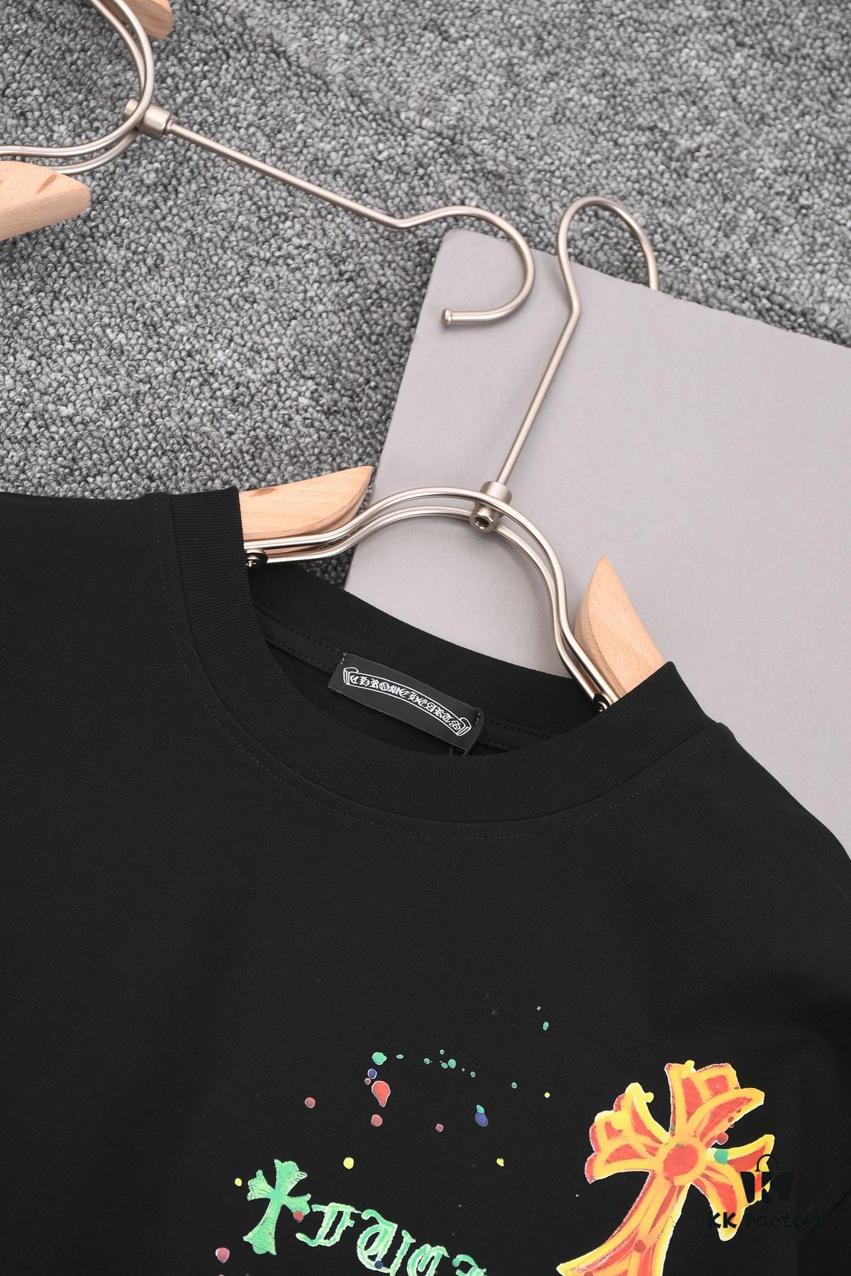 New Arrival 25S Chrome Hearts Digital Print T-Shirt, Premium Washed Cotton Fabric, Unisex Loose Fit Fashion Streetwear