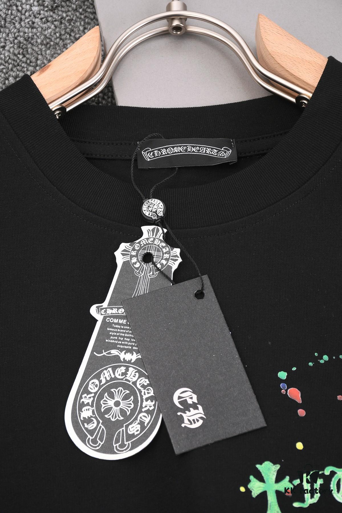 New Arrival 25S Chrome Hearts Digital Print T-Shirt, Premium Washed Cotton Fabric, Unisex Loose Fit Fashion Streetwear