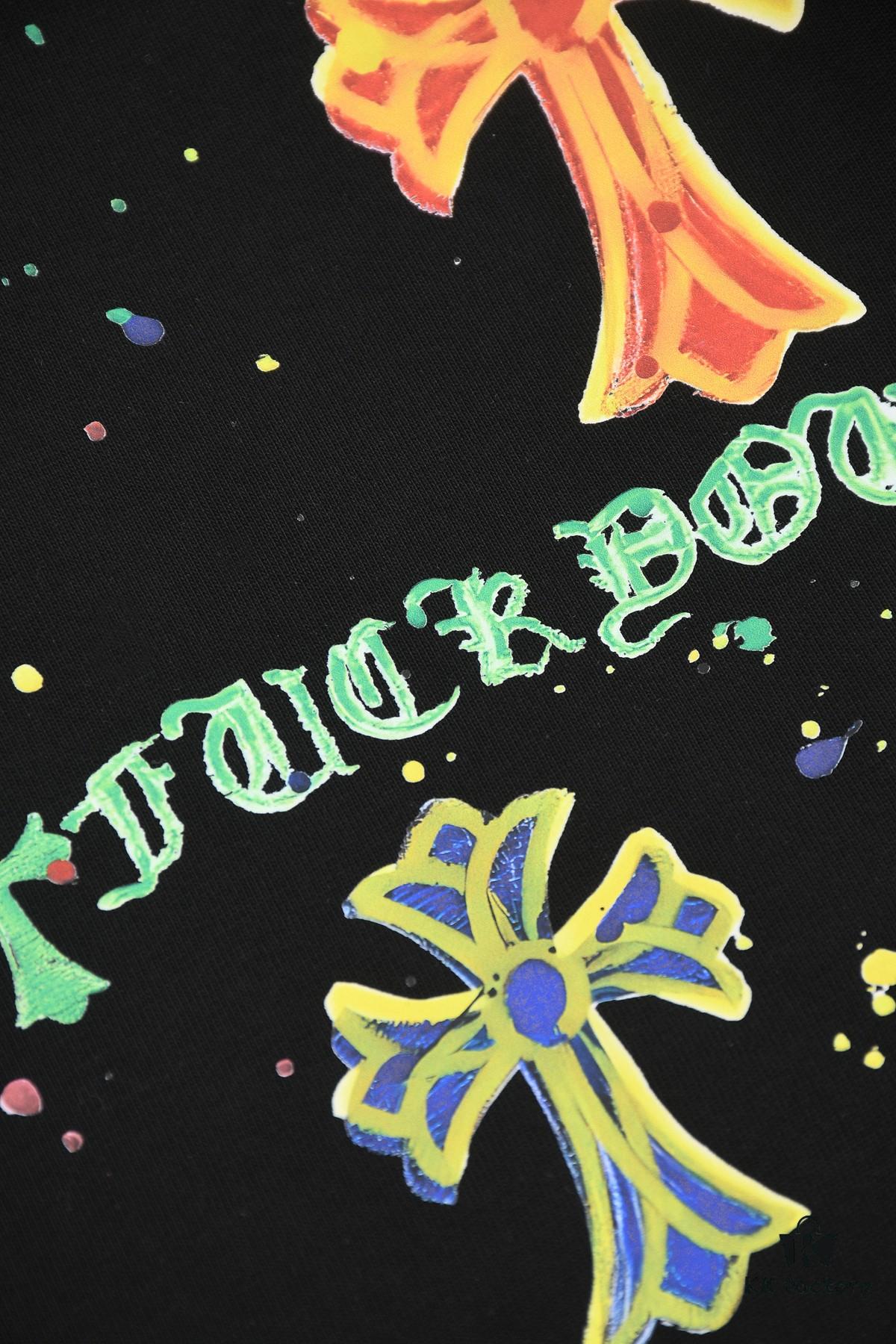 New Arrival 25S Chrome Hearts Digital Print T-Shirt, Premium Washed Cotton Fabric, Unisex Loose Fit Fashion Streetwear