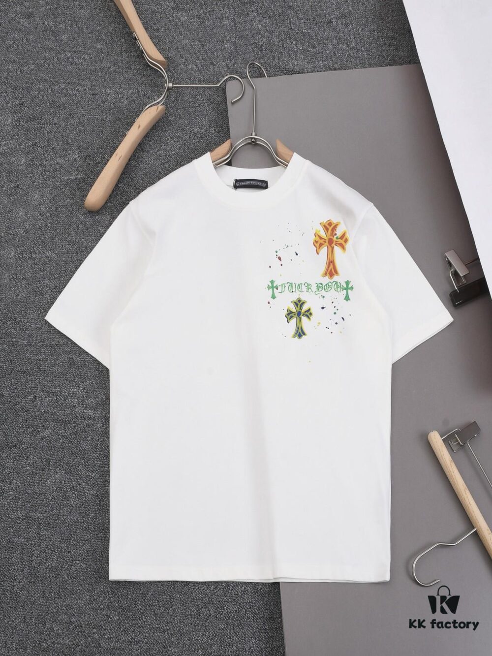 New Arrival 25S Chrome Hearts Digital Print T-Shirt, Pre-washed Cotton Fabric, Unisex Loose Fit, Soft and Comfortable