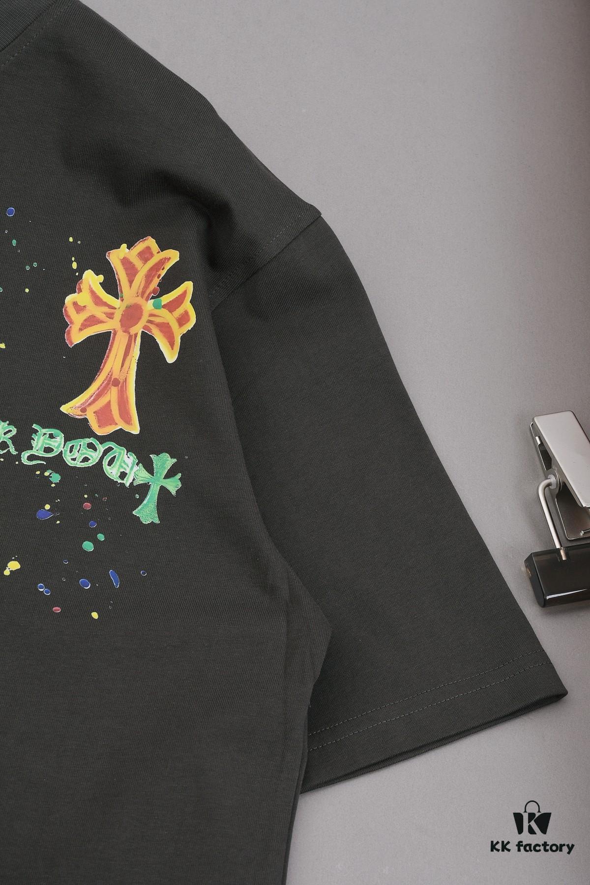 New Arrival 25S Crocodile Heart Digital Print T-Shirt, Heavyweight Washed Cotton Unisex Fashion Tee