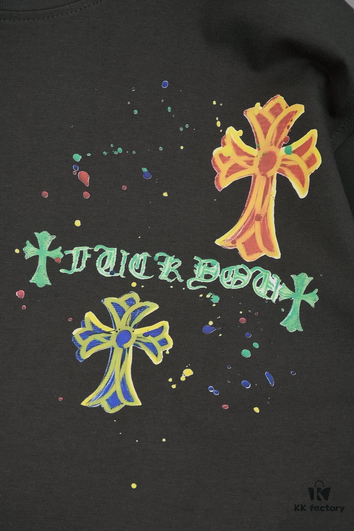 New Arrival 25S Crocodile Heart Digital Print T-Shirt, Heavyweight Washed Cotton Unisex Fashion Tee