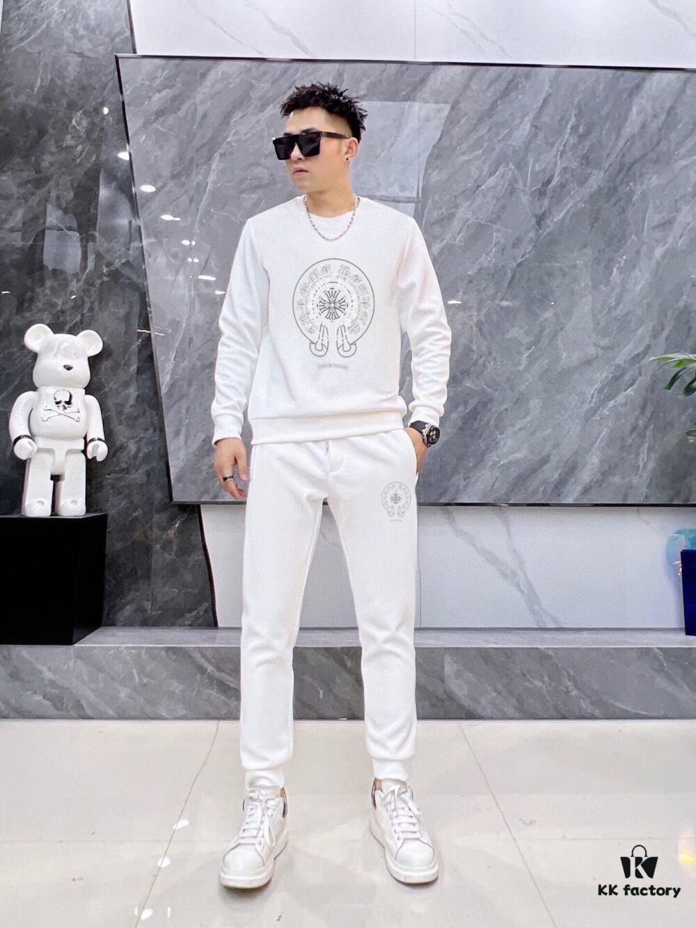 ChampionHearts (Croxxheart) Plus-Size Men's Fashion Hoodie Set – 2025 New Arrival, Premium Quality Roman Cotton, Elegant Design with Original Hardware