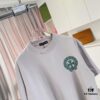 CH Crochet 2025 Summer New Arrival Buddhist Mantra Cross & Horseshoe Print Short Sleeve T-Shirt Custom 300g Fabric Unisex