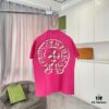 chclothing 2025 Summer New Arrival Buddhist Cross and Horseshoe Print Short Sleeve T-Shirt Custom 300g Fabric Unisex