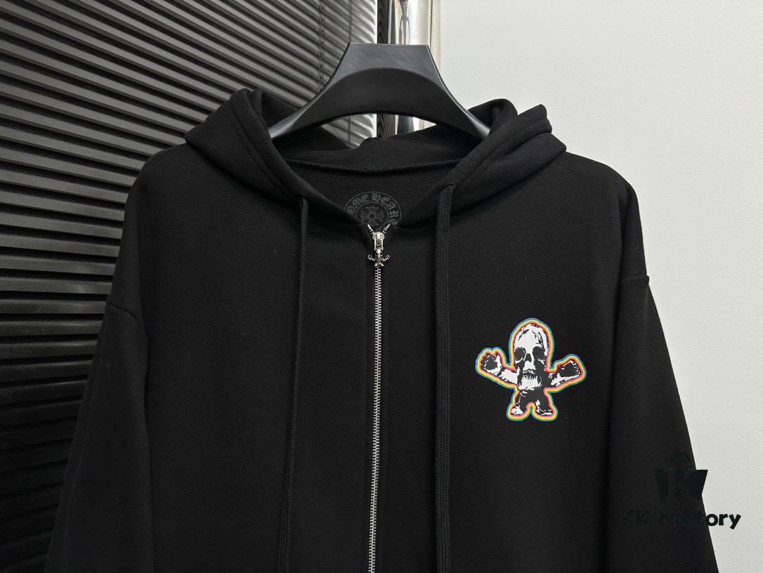 Come Heartsfoti Limited Edition Colorful Print Zip-up Hooded Jacket