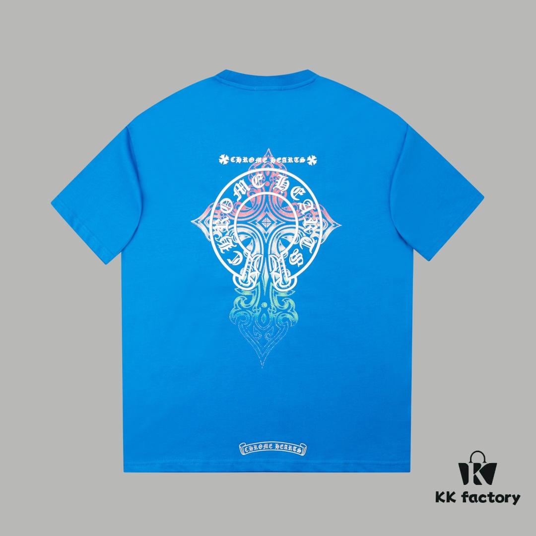 Ch*ome Hearte CH 25SS Early Spring New Arrival Silicone Print Rhinestone Short Sleeve T-Shirt