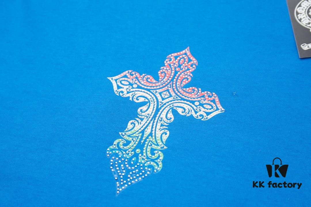 Ch*ome Hearte CH 25SS Early Spring New Arrival Silicone Print Rhinestone Short Sleeve T-Shirt