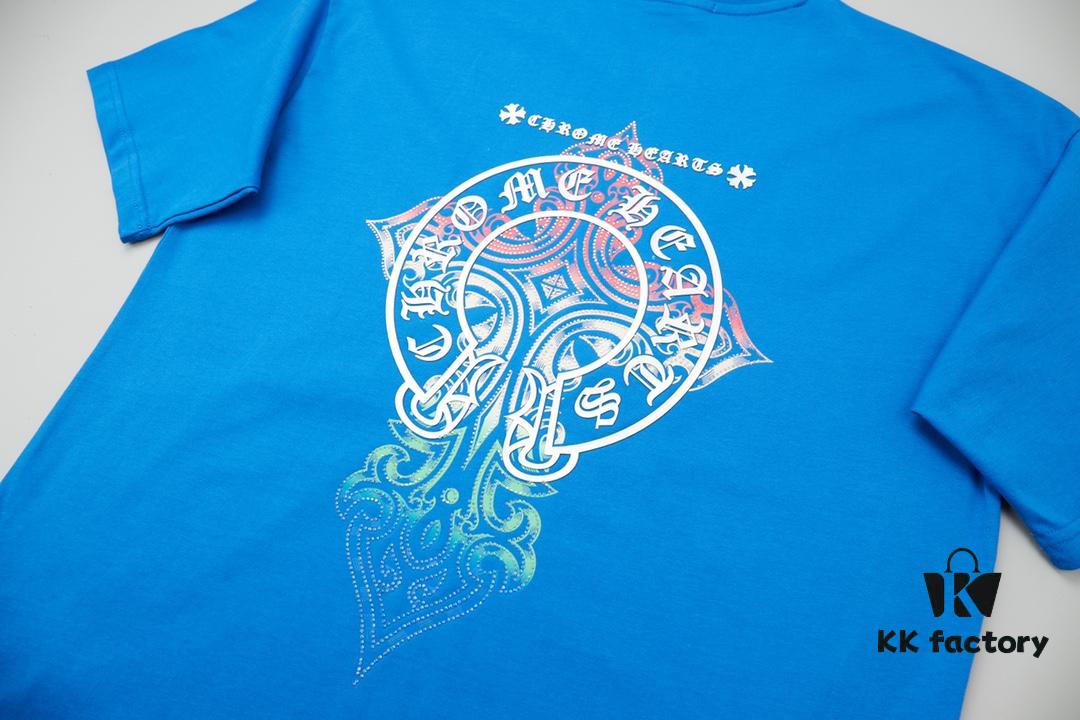 Ch*ome Hearte CH 25SS Early Spring New Arrival Silicone Print Rhinestone Short Sleeve T-Shirt