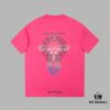Ch*ome Hearte CH 25SS Spring Collection New Arrival Silicone Print Rhinestone Short Sleeve T-Shirt