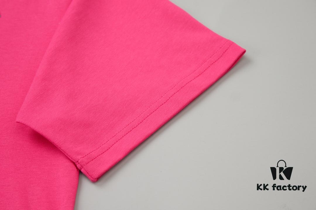 Ch*ome Hearte CH 25SS Spring Collection New Arrival Silicone Print Rhinestone Short Sleeve T-Shirt