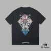 Ch*ome Hearte CH 25SS Early Spring New Arrival Silicone Print Rhinestone Short Sleeve T-Shirt
