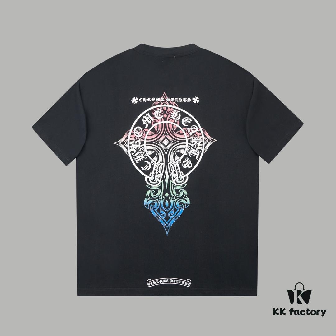Ch*ome Hearte CH 25SS Early Spring New Arrival Silicone Print Rhinestone Short Sleeve T-Shirt