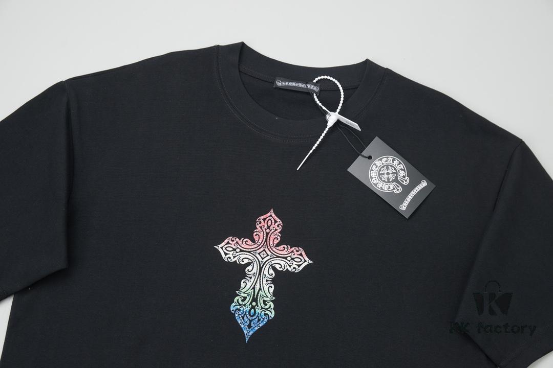 Ch*ome Hearte CH 25SS Early Spring New Arrival Silicone Print Rhinestone Short Sleeve T-Shirt