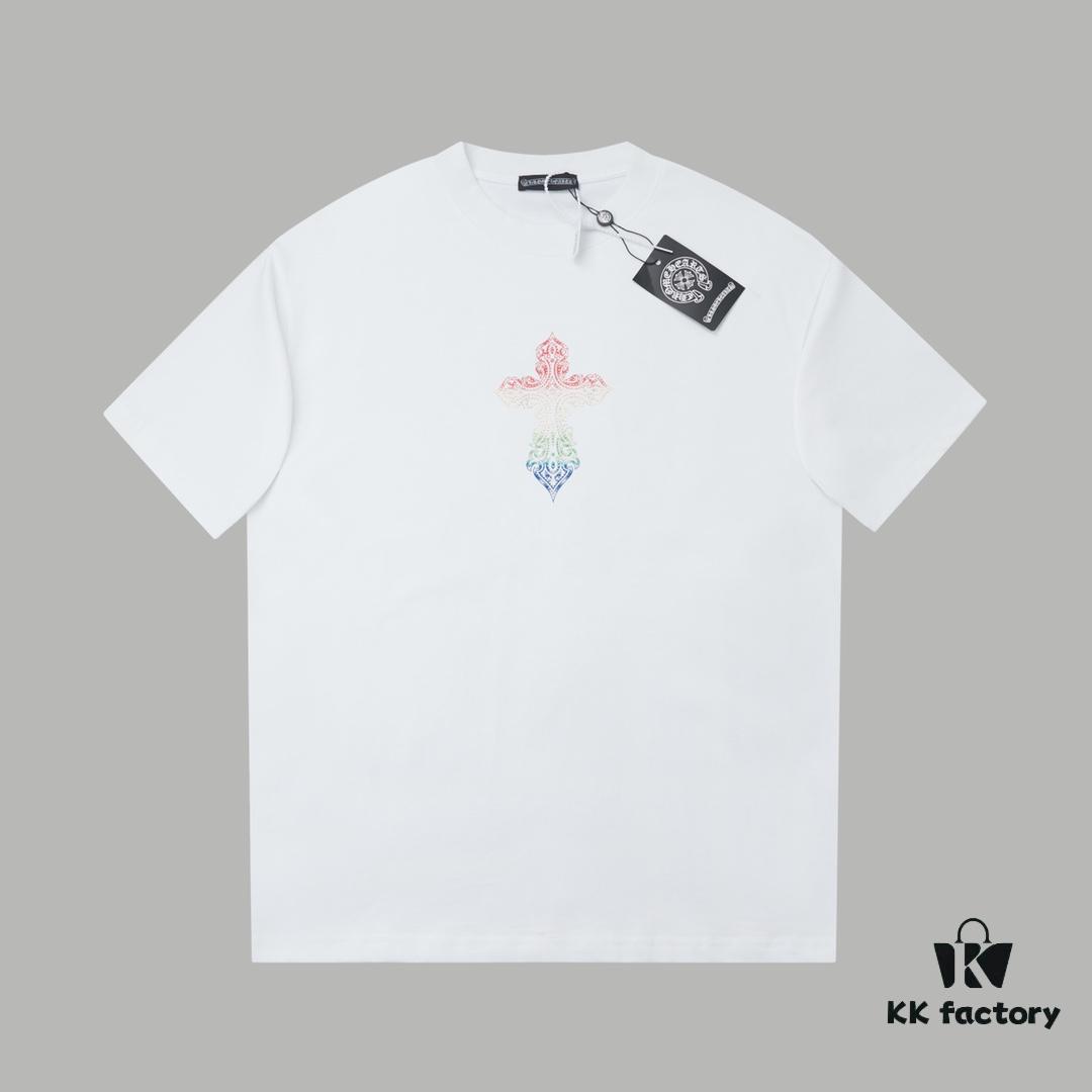 Ch*ome Hearte CH 25SS Early Spring New Arrival Silicone Print Rhinestone Short Sleeve T-Shirt