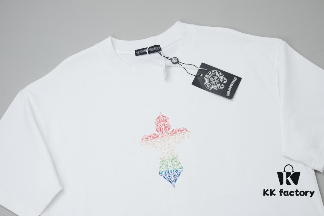 Ch*ome Hearte CH 25SS Early Spring New Arrival Silicone Print Rhinestone Short Sleeve T-Shirt