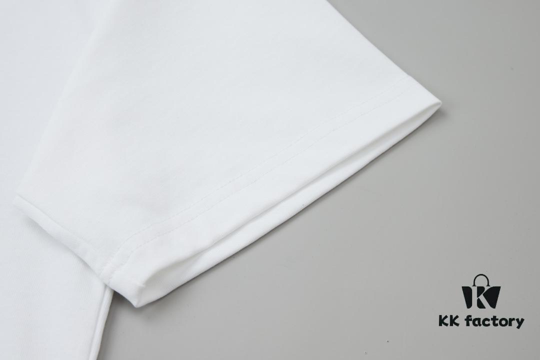 Ch*ome Hearte CH 25SS Early Spring New Arrival Silicone Print Rhinestone Short Sleeve T-Shirt