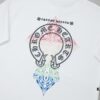 Ch*ome Hearte CH 25SS Early Spring New Arrival Silicone Print Rhinestone Short Sleeve T-Shirt