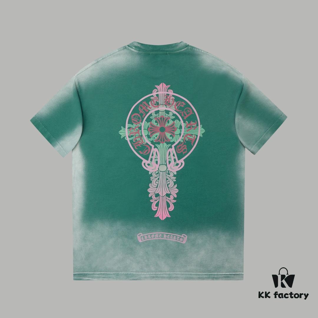 Chrome Hearts CH 25SS Spring/Summer New Arrival Cross Print Short Sleeve T-Shirt