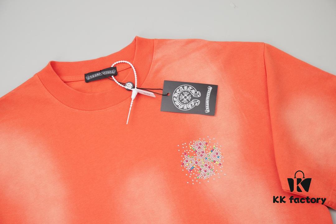 Chrome Hearts CH 25SS Spring New Arrival Rhinestone Embellished Short Sleeve T-Shirt