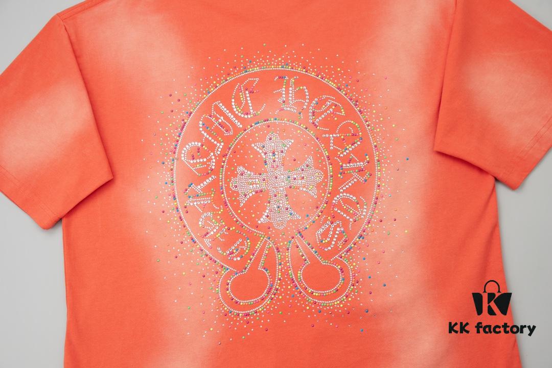 Chrome Hearts CH 25SS Spring New Arrival Rhinestone Embellished Short Sleeve T-Shirt