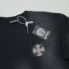 Chrome Hearts CH 25SS Spring New Arrival Rhinestone Embellished Short Sleeve T-Shirt