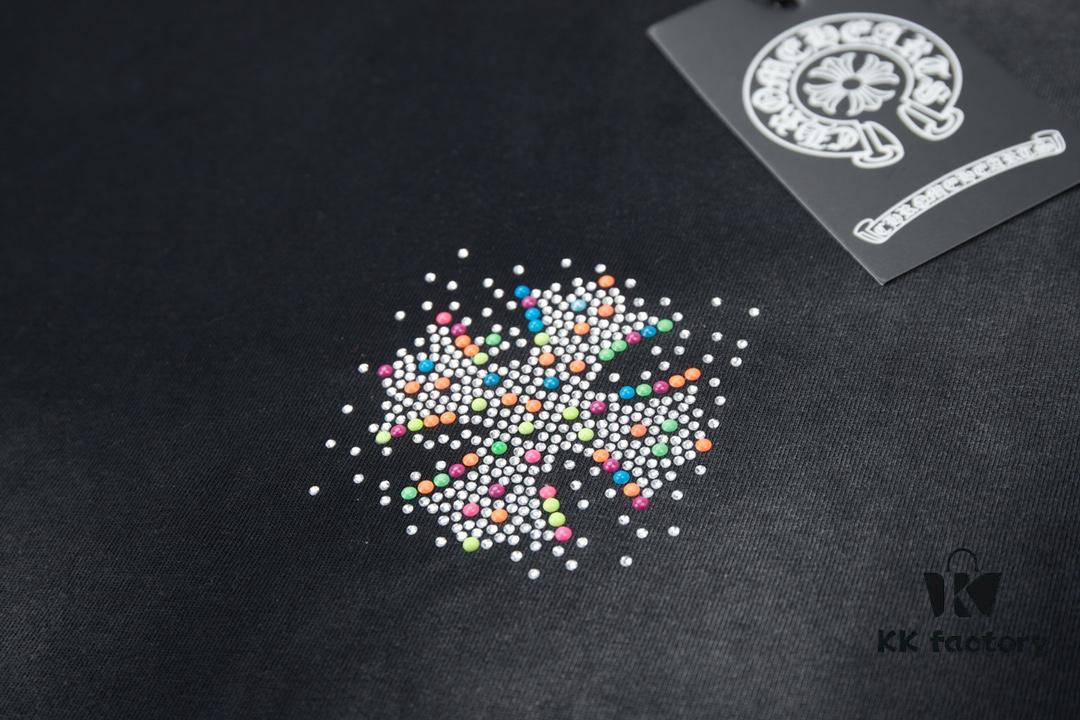 Chrome Hearts CH 25SS Spring New Arrival Rhinestone Embellished Short Sleeve T-Shirt