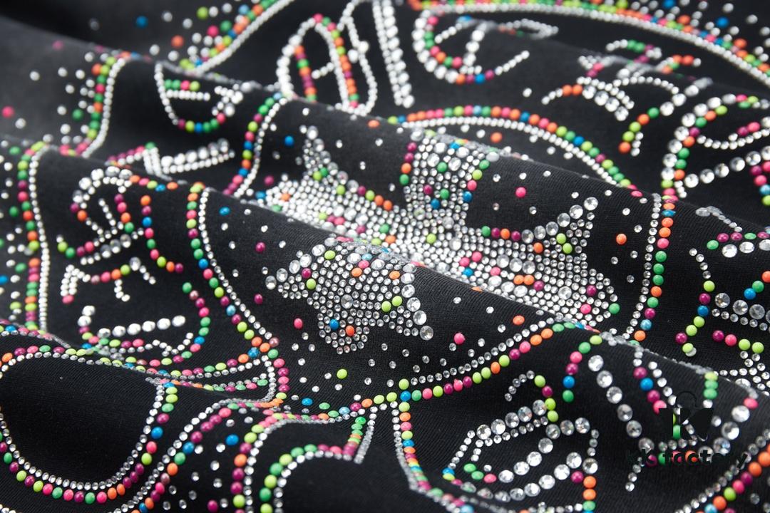 Chrome Hearts CH 25SS Spring New Arrival Rhinestone Embellished Short Sleeve T-Shirt