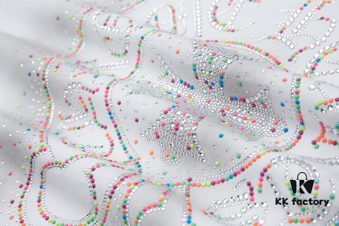 Chrome Hearts CH 25SS Spring Collection Rhinestone Embellished Short Sleeve T-Shirt