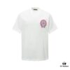 Chrome Hearts CH Horse Hoof Painted Foaming Short Sleeve T-Shirt