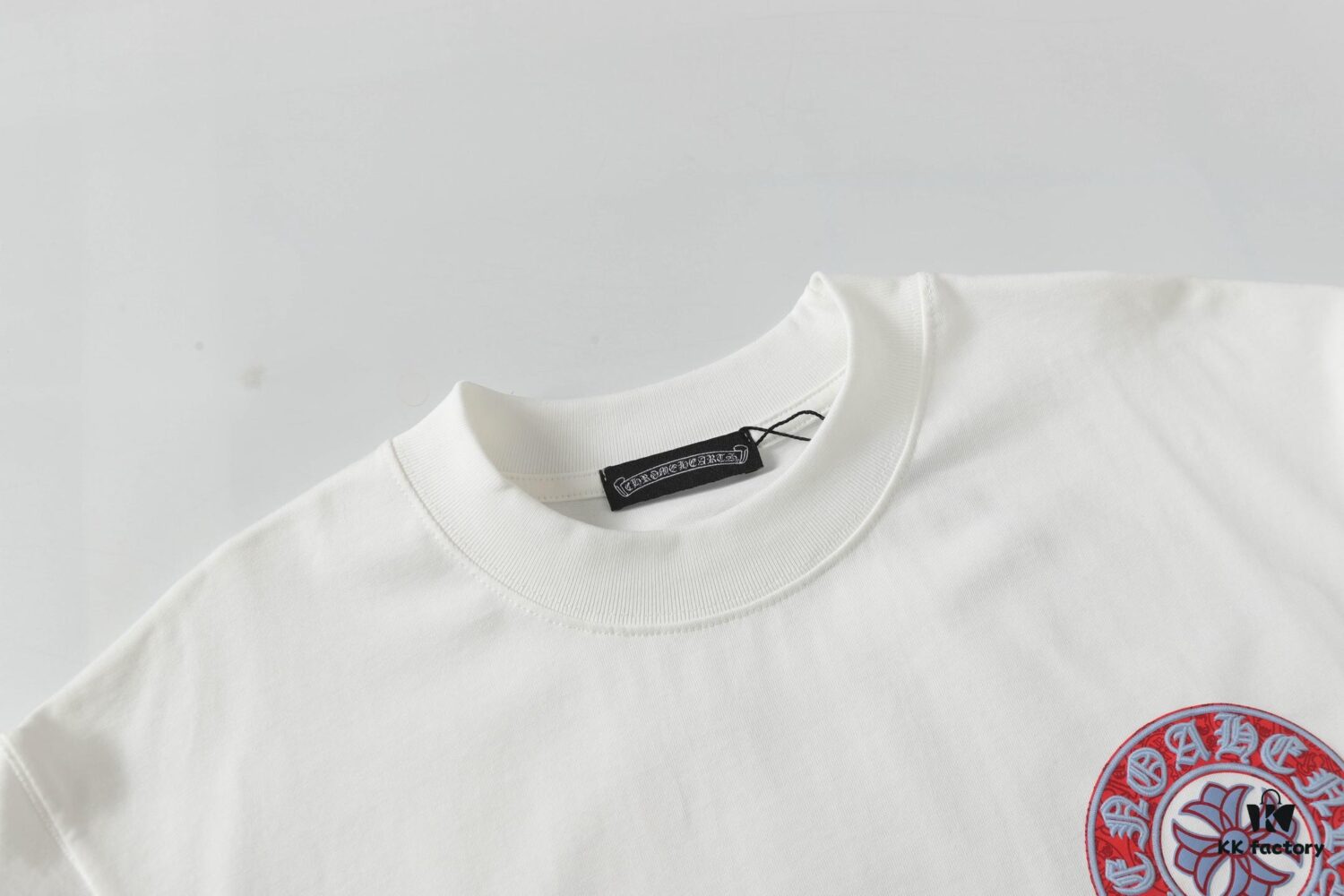 Chrome Hearts CH Horse Hoof Painted Foaming Short Sleeve T-Shirt