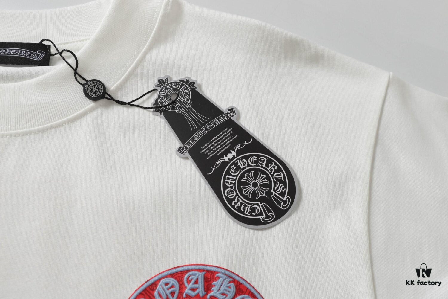 Chrome Hearts CH Horse Hoof Painted Foaming Short Sleeve T-Shirt