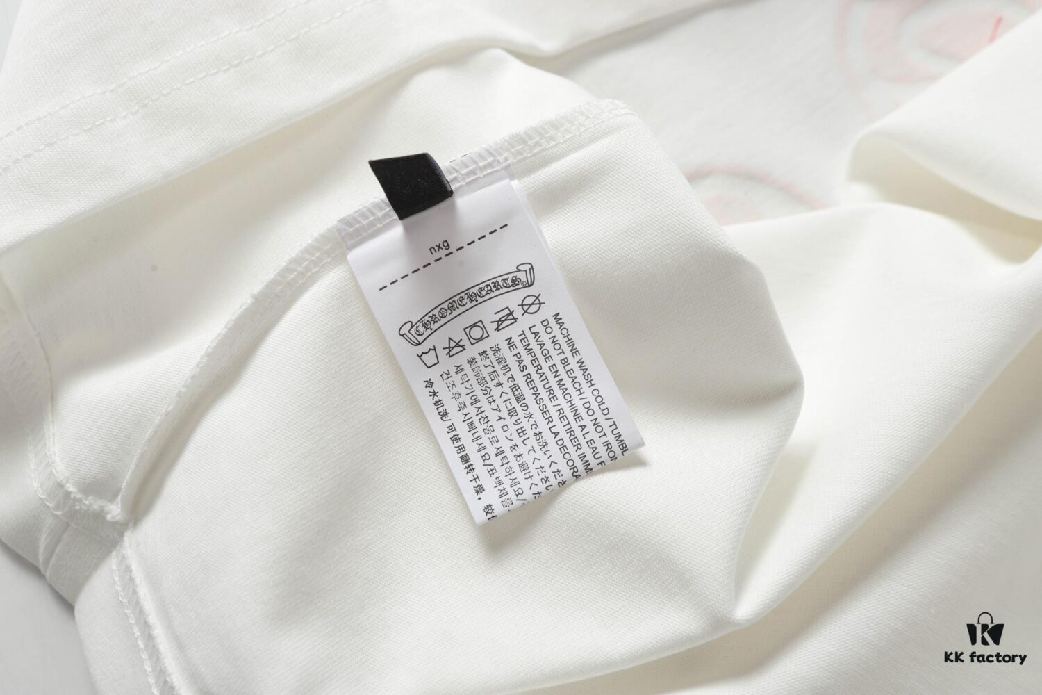 Chrome Hearts CH Horse Hoof Painted Foaming Short Sleeve T-Shirt