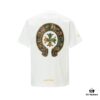 Chrome Hearts CH Cross Painted Horseshoe Short Sleeve T-Shirt