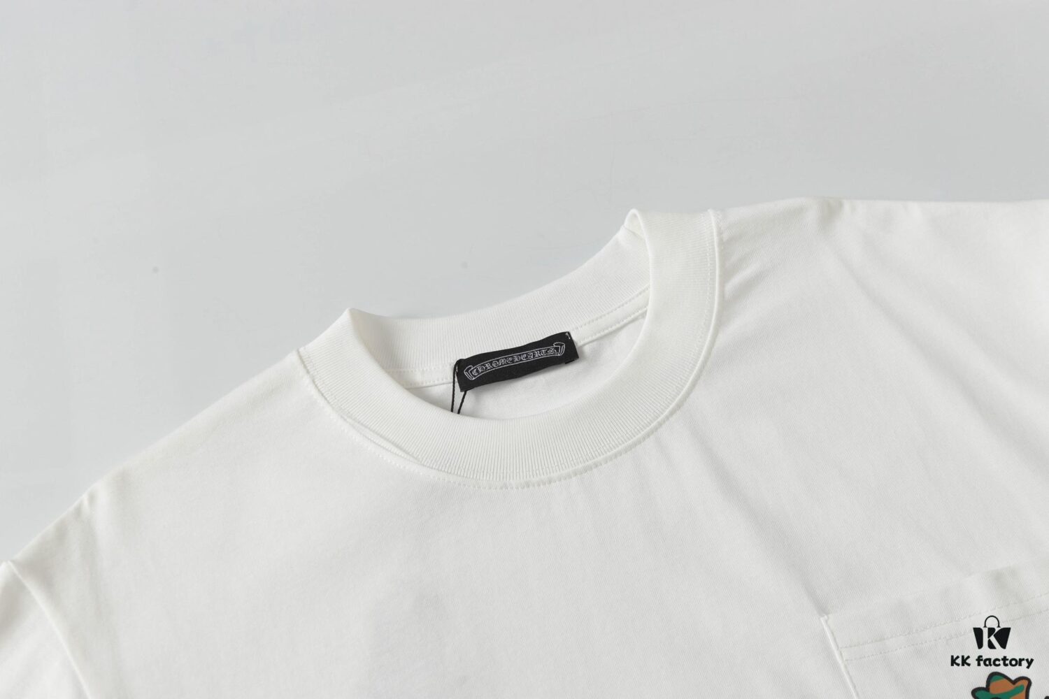 Chrome Hearts CH Cross Painted Horseshoe Short Sleeve T-Shirt