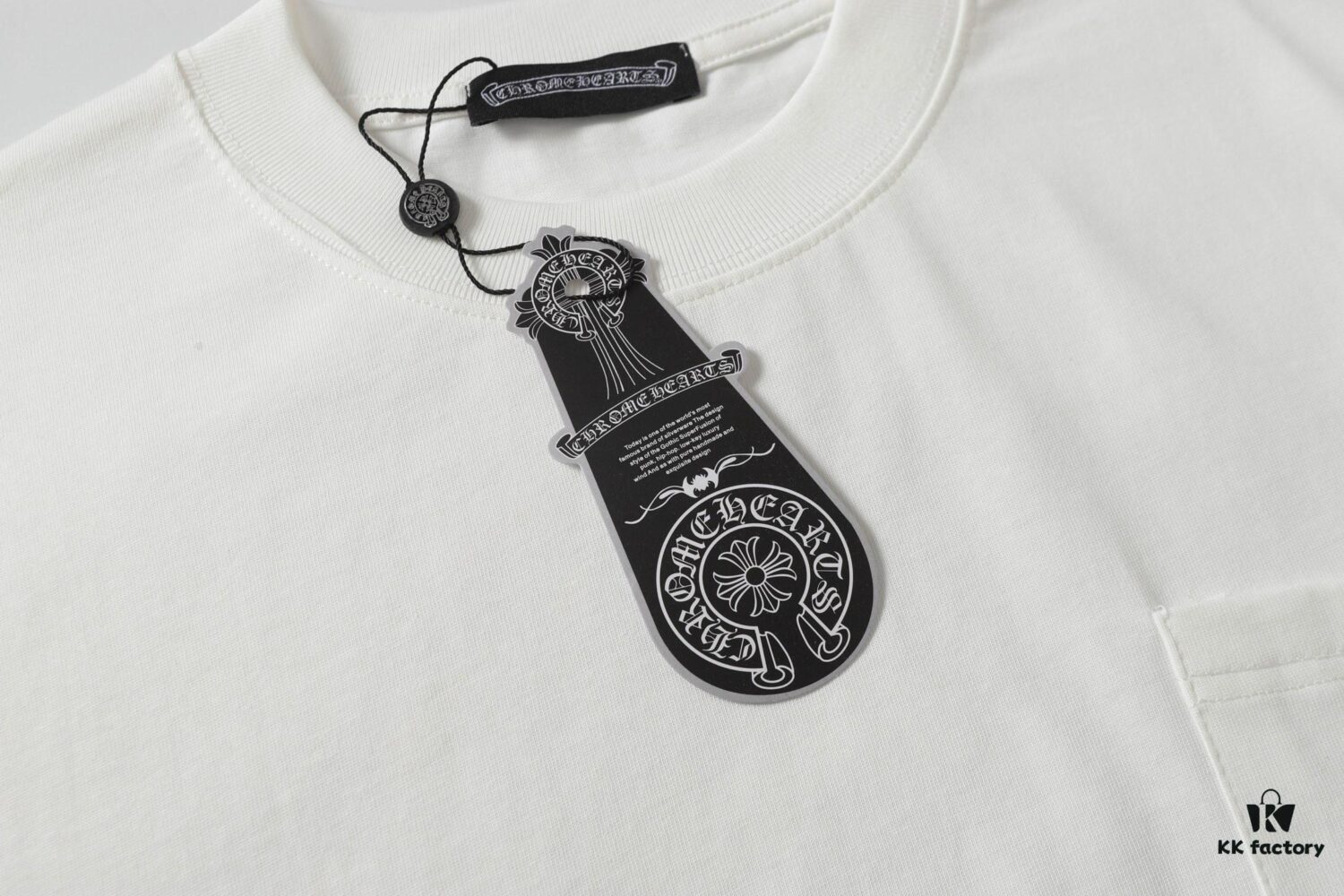 Chrome Hearts CH Cross Painted Horseshoe Short Sleeve T-Shirt