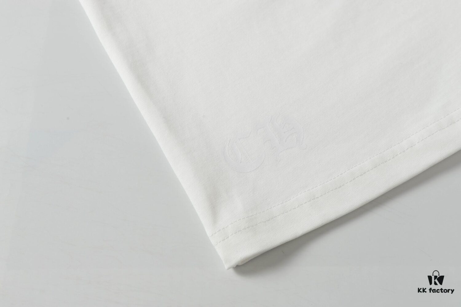 Chrome Hearts CH Cross Painted Horseshoe Short Sleeve T-Shirt