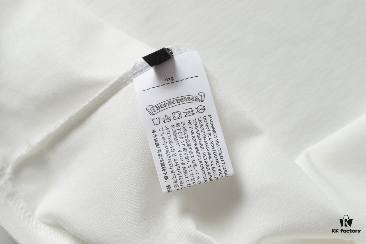 Chrome Hearts CH Cross Painted Horseshoe Short Sleeve T-Shirt