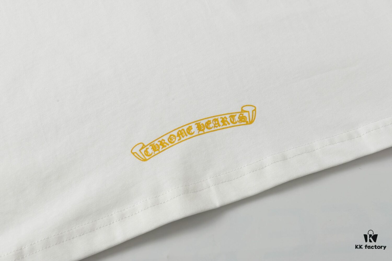 Chrome Hearts CH Cross Painted Horseshoe Short Sleeve T-Shirt