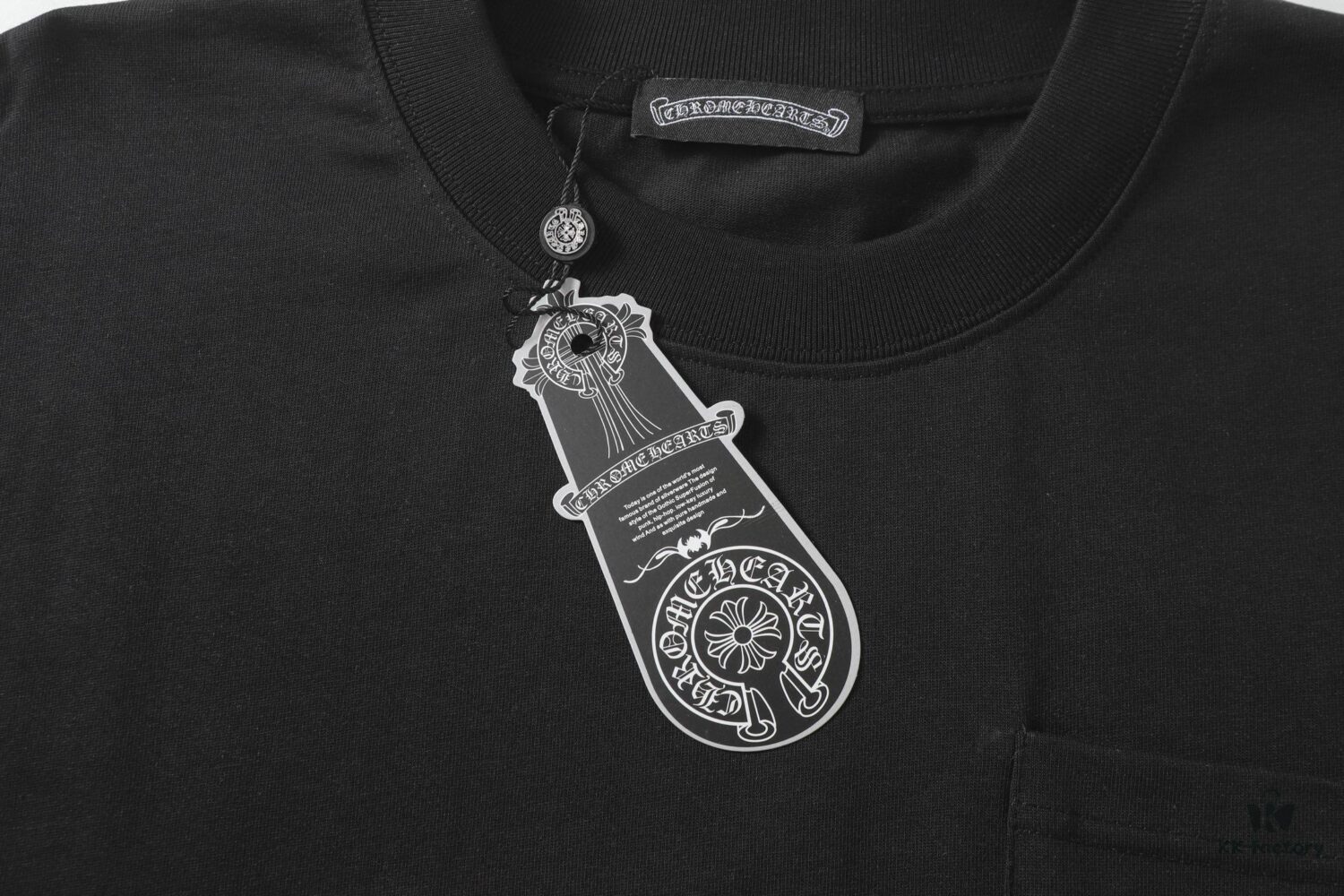 Chrome Hearts CH Horse Hoof Painted Cross Short-Sleeve T-Shirt