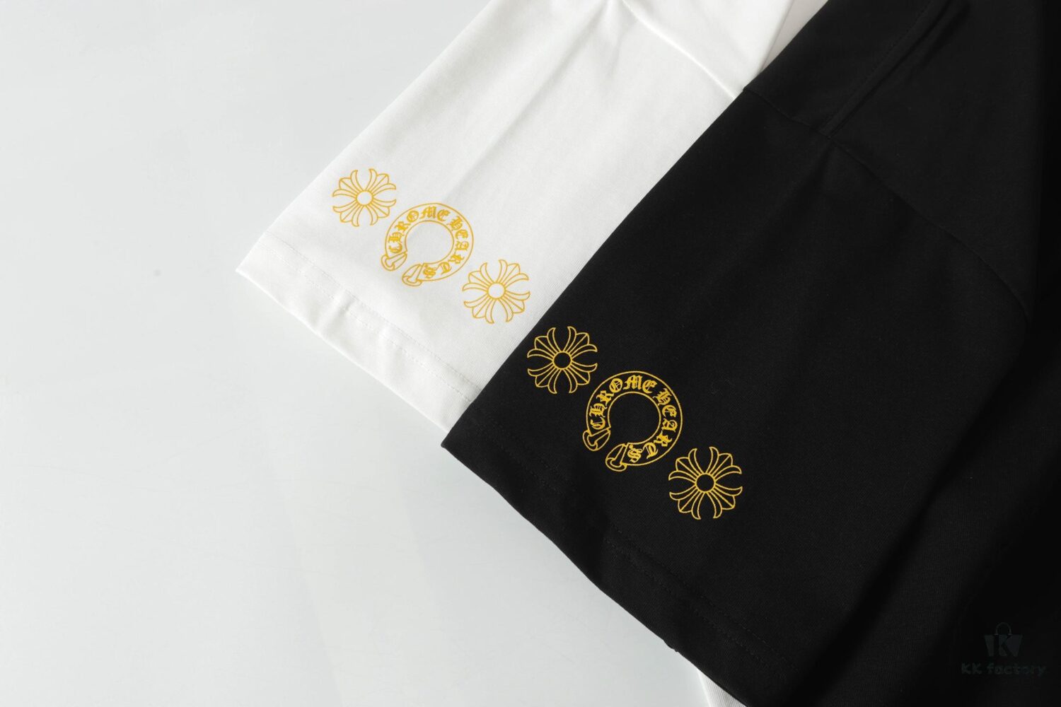 Chrome Hearts CH Horse Hoof Painted Cross Short-Sleeve T-Shirt